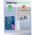 thumbnail image 2 of OCASE - Funda tipo cartera compatible con iPhone 13, de piel sintética, con tarjetero, función atril y bloqueo RFID [Carcasa interior de TPU a prueba de golpes], 6,1 pulgadas (2021) (Albaricoque, 2 of 8