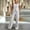 Beige, variant on Womens 2 Piece Pant Suit Summer Casual Crewneck Sleeveless Single Button Blazer Pleated High Waist Dress Pants Formal Business Work Office Matching Set