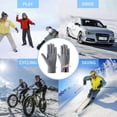 thumbnail image 4 of Womens Warm Gloves Outdoor Riding Driving Cute Bow Plus Fleece Touched Screen NonSlip Gloves Unisex, 4 of 4