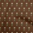 thumbnail image 1 of oneOone Polyester Spandex Brown Fabric Florals Sewing Craft Projects Fabric Prints By Yard 56 Inch Wide, 1 of 4