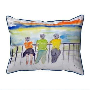 Betsy Drake SN937 11 x 14 in. Ladies Looking Small Indoor & Outdoor Pillow