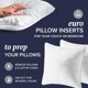 thumbnail image 2 of Almohadas Beckham Hotel Collection, tamaño europeo (juego de 2), 2 of 9
