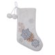 thumbnail image 3 of Calcetín De Felpa Blanco Navideño Con Copo De Nieve Y Patrón De Árbol Pequeño Para Regalo, Fiesta, Decoración De Vacaciones De Navidad 2 Uds. Serendint HA038438-00, 3 of 6