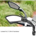 thumbnail image 2 of HUGFEGWE Bicycle Mirror, 360° Bicycle Rear View Mirror, Bicycle Handlebar Rear View Mirror for Bicycle Mountain Bike Racing Bikes (Left rearview mirror (HF-MR080L)) CJB91-51938, 2 of 9