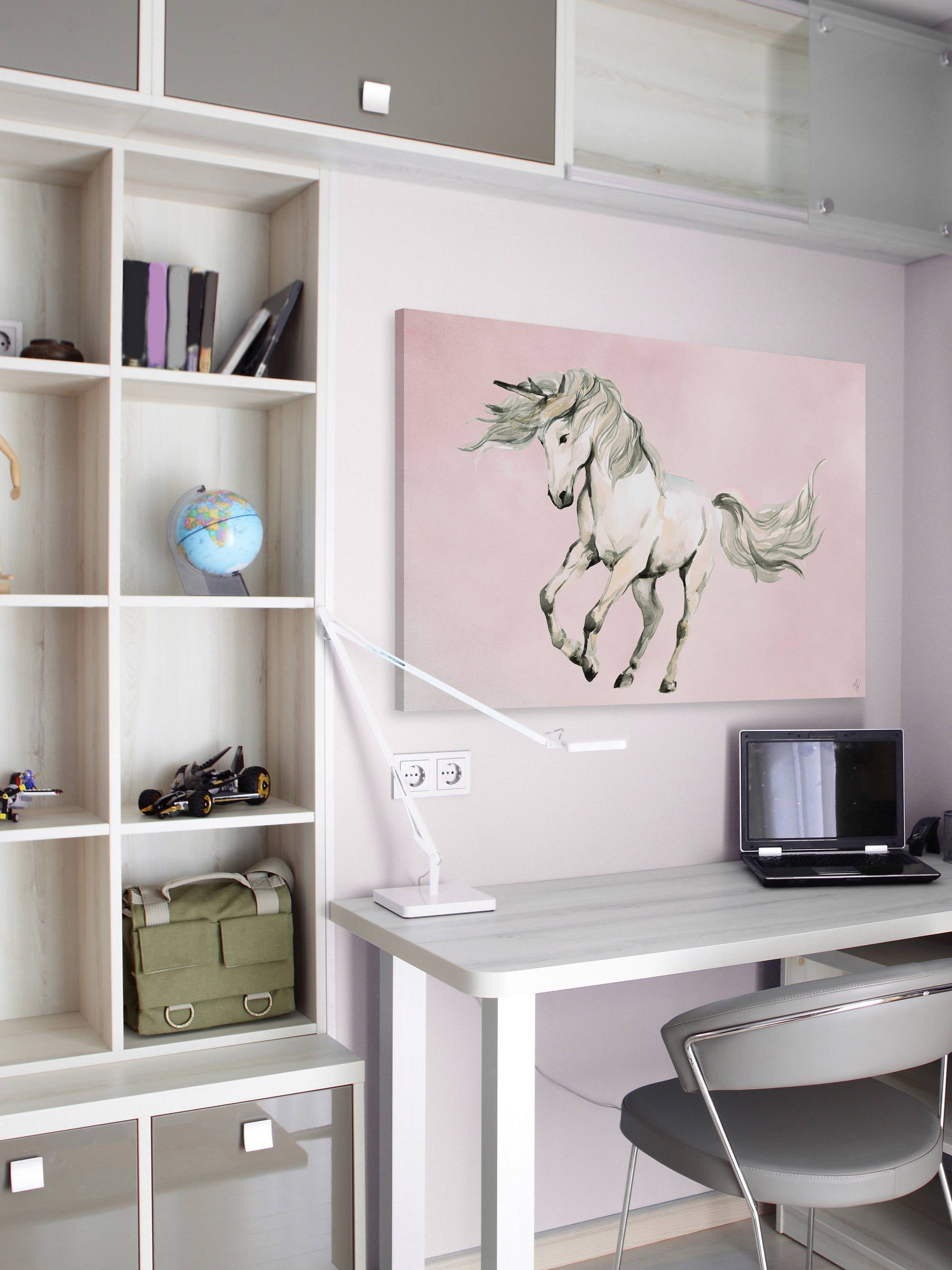 Marmont Hill Classic Beauty Unicorn Canvas Wall Art