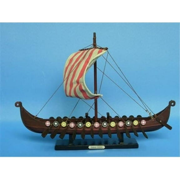 Viking Drakkar 14 in. Decorative Tall Model Ship