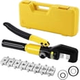 thumbnail image 1 of 10 Tons 9 Dies Hydraulic Crimping Tool Set, Hydraulic Crimping Tool, Ratchet Terminal Crimping Pliers For 4-70mm Cable Hy-YuJia, 1 of 5