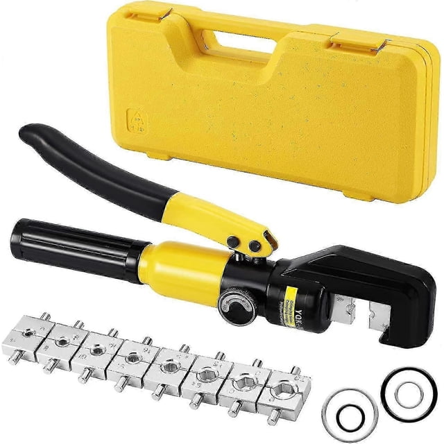 10 Tons 9 Dies Hydraulic Crimping Tool Set, Hydraulic Crimping Tool, Ratchet Terminal Crimping Pliers For 4-70mm Cable Hy-YuJia