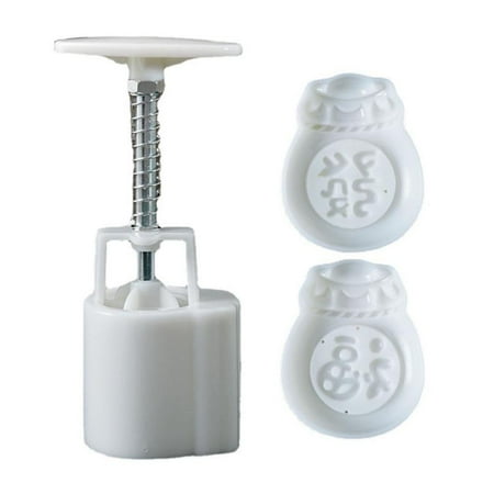 

50g Cute Blessing Bag Shape Pastry Moulds Mooncake Mold Mooncake Mould Hand Pressure Plastic Material Baking Accessories