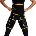 thumbnail image 1 of Cinturón Abdominal Y Levantador De Glúteos para Mujer para Fitness Corsé De Cintura Y Corsé De Piernas Ajustables De Una Pieza con Cinturón De Plástico,Amarillo,XL, 1 of 4