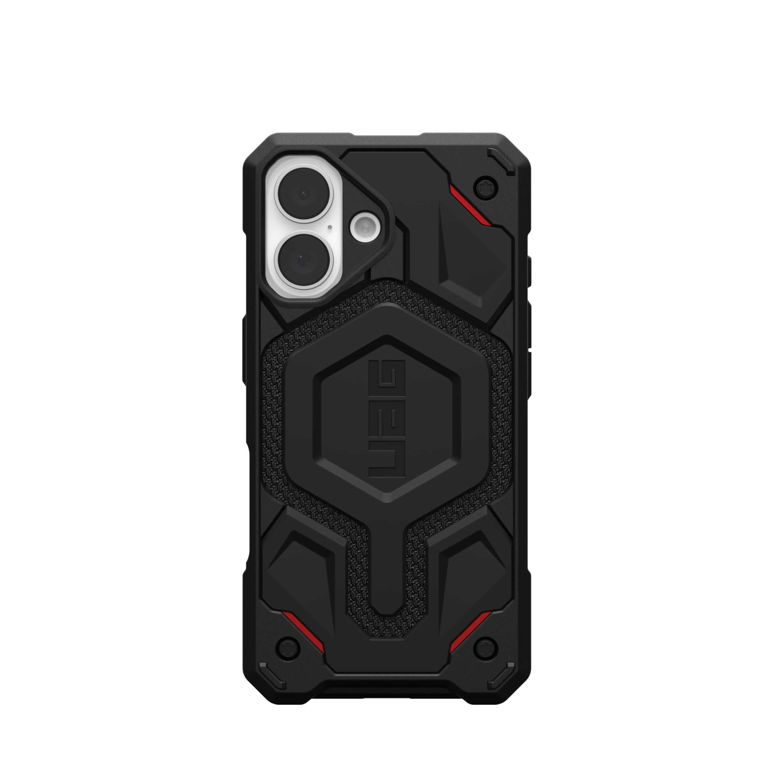 UAG iPhone 16 Case 6.1" Monarch Pro - Compatible with MagSafe Charging Rugged Heavy Duty Shockproof Anti-Slip Military Grade Protective Cover, Kevlar Black