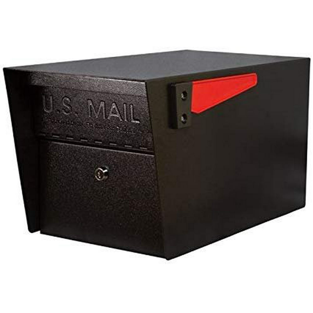 Mail Boss 7506 Mail Manager Curbside Locking Security Mailbox, Black