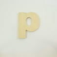 thumbnail image 1 of Package of 1, 6 Inch X 3/4" Thickness Baltic Birch Wood Letter p in The Arial Font, Thick, Lower Case for Art & Craft Project, Made in USA, 1 of 4
