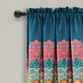thumbnail image 3 of Lush Decor Boho Chic Window Panels Light Filtering - Turquoise/Navy - 108 x 52, 3 of 11