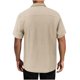 thumbnail image 3 of Blusa y camisa de manga corta con cuello vuelto para hombre, estilo casual de verano, a la moda, de color liso, con bolsillos y botones, 3 of 6