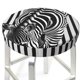 thumbnail image 3 of Disketp Optical Zebra Illusion Funda Redonda para Taburete, Funda de Cojín para Silla de Bar Suave y Elástica-14 inch, 3 of 7