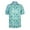 Leaf Green/Mustard Yellow, variant on Monterey Club Men's Small Rhombic lattice Print Tailored Collar Short Sleeve Golf Polo Shirt #3516