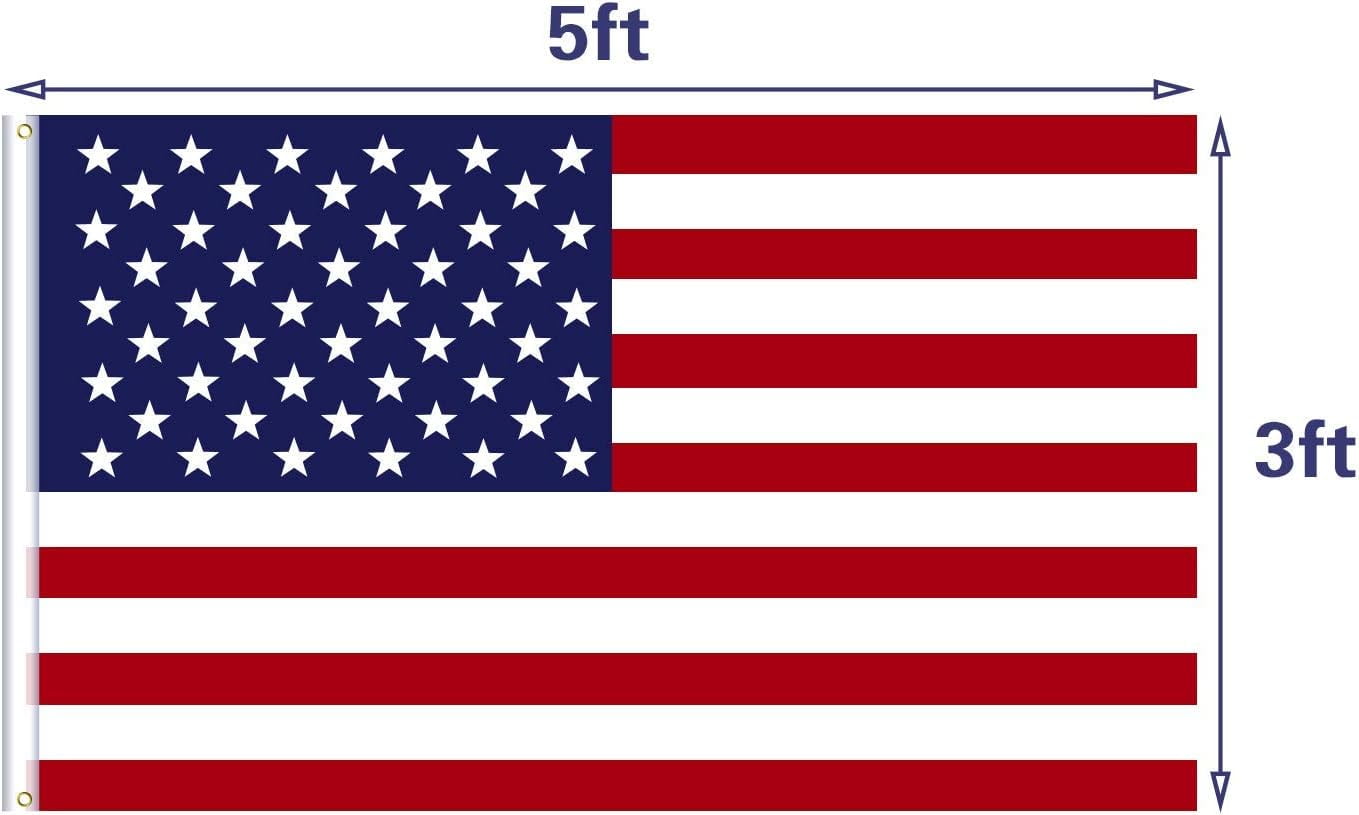 Wholesale Lot 12 3' x 5' ft. USA US American Flag Stars Grommets United States value package dozen
