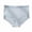 Blue, variant on Posijego Plus Size Underwear for Women High Waist Panties Lace Trim Breathable Lightweight Soft Stretch Briefs