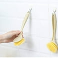 thumbnail image 5 of 1 Pcs Kitchen Dish Brush, Long Handle Kitchen Dish Brush with Soft Brush Head, Multifunctional Dish Scrubber, Home Scrub Brush Kitchen, Pot, Pan, Sink 23.5", 5 of 6