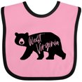 thumbnail image 3 of Inktastic West Virginia Black Bear Silhouette Boys or Girls Baby Bib, 3 of 4