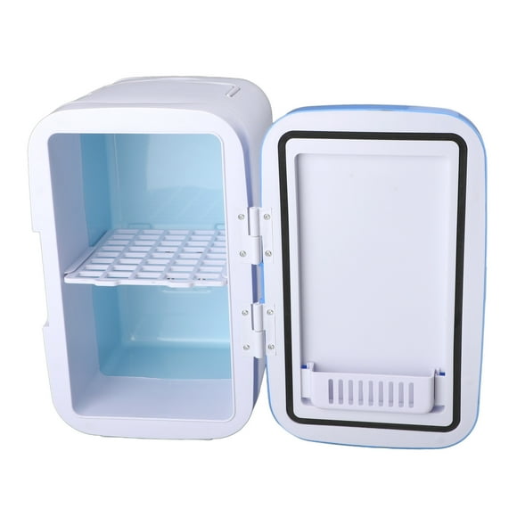 Mini Fridge, Portable Compact Personal Fridge Cooler, 8L Capacity Cooler & Warmer for Bedroom, Car, Office, Small Refrigerator for Refrigerating Makeup, Skincare and Food