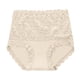 thumbnail image 1 of Gibobby Pantaleta Corte Frances de Algodón Ropa interior de encaje para mujer, talla grande, cintura alta, algodón, cubierta completa(Beige,G), 1 of 4