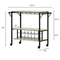 thumbnail image 4 of Bar Cart with Wine Bottle Storage and Wine Glass Rack Maliza South Shore, 4 of 4