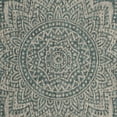 thumbnail image 6 of SAFAVIEH Courtyard Josiah Floral Medallion Indoor/Outdoor Area Rug, 5'3" x 7'7", Light Grey/Teal, 6 of 7