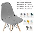 thumbnail image 3 of Funda de asiento estampada de colores sólidos para SILLA, cubierta sin brazos para banquete, hogar, Hotel, 1 pieza, 3 of 4