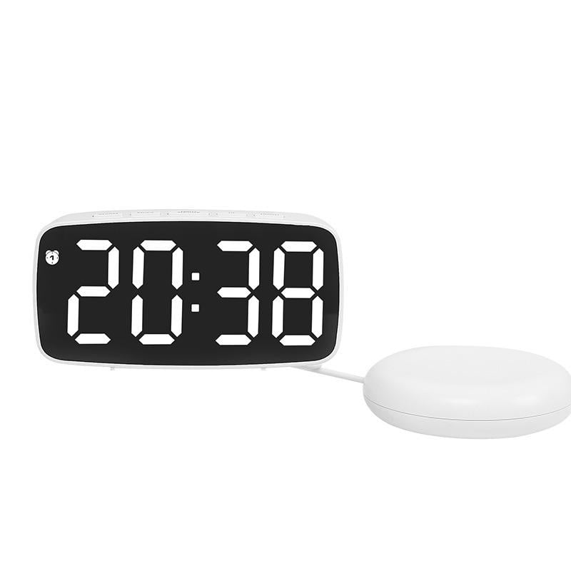LED Digital Alarm Clock with Bed Shaker, Vibrating Pillow Alarm for Heavy Sleepers, 4 . 72 in, White Case LED Digital Alarm Clock with Bed Shaker, Vibrating Pillow Alarm for Heavy Sleepers, 4 . 72 in image