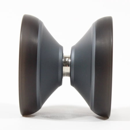 MAGICYOYO V13 Deepspin Bi-Material Yo-Yo - Aluminum Body with PC - Responsive/Unresponsive YoYo (Grey with Black PC)