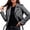 Dark Gray, variant on Womens Leather Moto Biker Jackets Vintange Y2K Asymmetric Zip Coats with Belt Lapel Long Sleeve Casual Fall Streetwear Outerwear