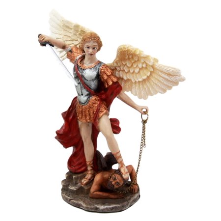 Ebros Gift Guido Reni Saint Michael Defeating Satan Figurine Archangel ...