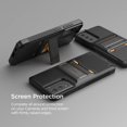 thumbnail image 6 of VRS Design Phone Case for Galaxy S21 FE (2021), [QuickStand Pro] Premium Sturdy Multi-Angle Kick Stand Phone Case (Black), 6 of 9