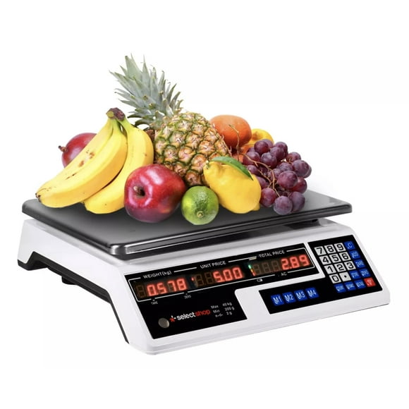 Báscula Comercial Digital Lcd 40 Kg Recargable Tecla Tara