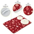 thumbnail image 4 of Christmas Decorations Red Dish Drying Mat Dish Drainer Rack Mats Water Absorbent Non-Slip Easy Clean Heat Resistant for Kitchen Counter, 4 of 8
