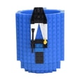thumbnail image 2 of Taza de café con bloques de construcción, divertida y novedosa, sin BPA, para niños, color azul, 2 of 14