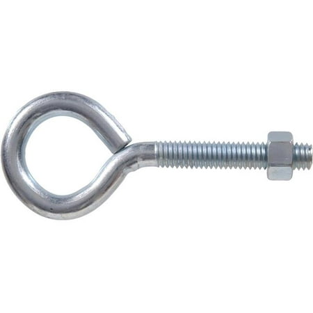 

Hillman Group 320730 Flagged - Eye Bolt With Hex Nut 0.312 - 18 x 6 in. - Pack of 10