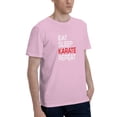 thumbnail image 2 of Eat Sleep Karate Repeat Men'S Basic Short Sleeve T-Shirt Pink 6x-Large, 2 of 5