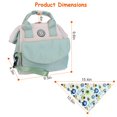 thumbnail image 2 of Moclever Baby Nappy Diaper Bag with Insulated Pockets Adjustable Shoulder Strap Diaper Handbag 5 Ways to Wear for Mom, Green, 2 of 15