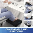 thumbnail image 6 of Foot Rest for Under Desk at Work-Versatile Foot Stool with Washable Cover-Comfortable Footrest with 2 Adjustable Heights for Car,Home and Office to Relieve Back,Lumbar,Knee Pain-Black, 6 of 6