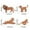 brown, variant on 4PCS Lion Animal Figurines Resin Hand-Painted Lifelike Early Education Tool for Preschool Home Decor Party Supplies