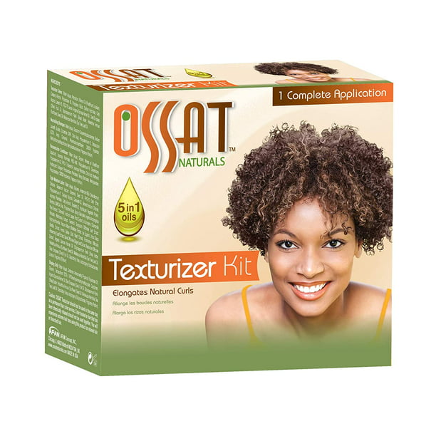 OSSAT Texturizer Kit 1 Application Elongates Natural Curls - Shea Butter 5  In 1 Oils Hair Styling Kit - Walmart.com