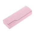 thumbnail image 1 of Estuche para gafas de lino sintético portátil de 1 pieza en color rosa, 1 of 5
