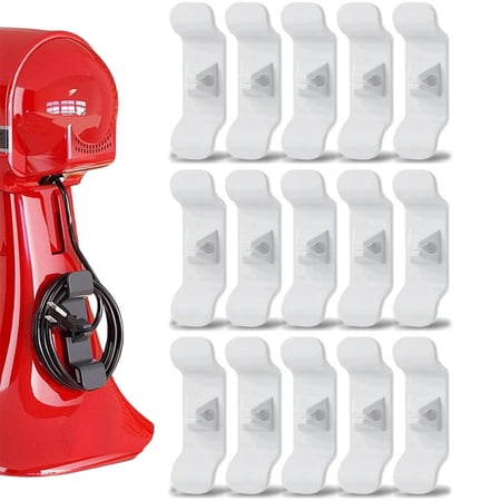 15 Pack Kitchen Appliance Cord Winder  Cord Organizer for Appliances Stick On  Kitchen Appliance Cord Wrapper for Mixer and Kitchen Accessories  Wire Keeper Around for Small Appliance