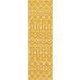 thumbnail image 4 of Unique Loom Moroccan Trellis Rug, Yellow/Ivory (2' 0 x 6' 7), 4 of 7