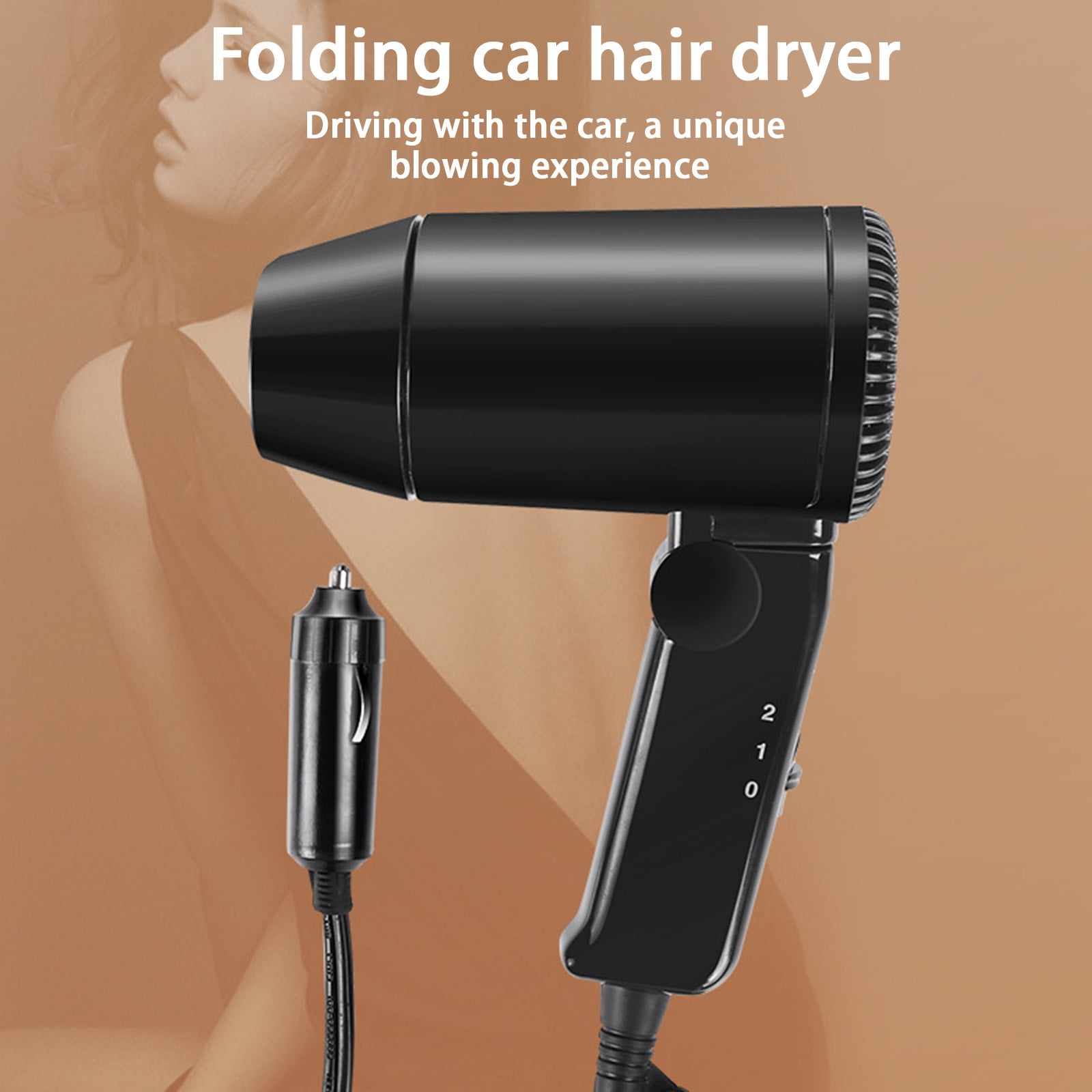 Kyusrd Multifunctional Handheld Car Hairdryer High Power 12v Car Hairdryer