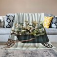 thumbnail image 2 of Shiartex Flowers Throw Blankets Cozy Flannel All Seasons Blanket for Sofa Couch & Outdoor, Versatile Gift Blanket 60x80in, 2 of 6