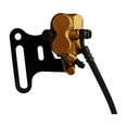 thumbnail image 3 of Rear Hydraulic Disc Brake Assembly Master Cylinder & Caliper Gold Compatible with 70cc 110cc 125cc 140cc 150cc Pit Dirt Bike ATV Fits TaoTao Coolster SSR Apollo Kazuma Baja, 3 of 7